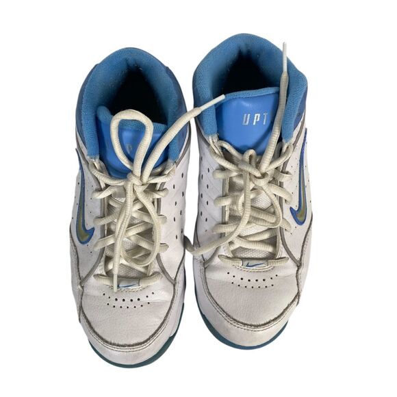 Nike Uptempo High Top‎ Sneakers Size 5.5YWhite\Powder Blue Leather Nikeflex SU - Picture 4 of 11